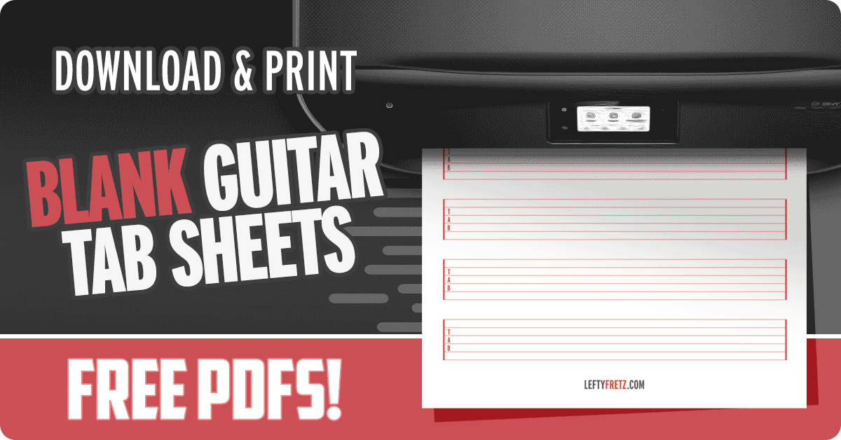 Blank Guitar Tab Sheets