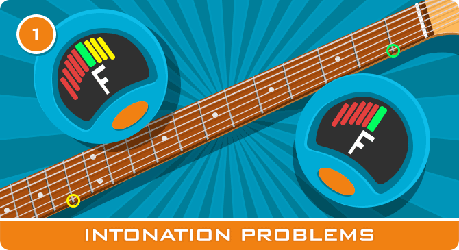 guitar intonation problems