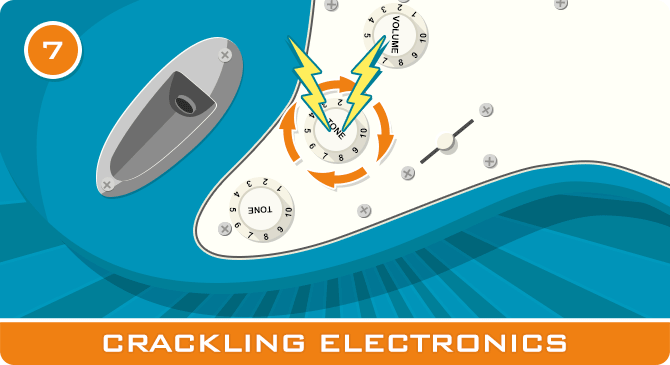 guitar volume knob crackle