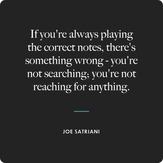 Joe Satriani Guitarist Quote