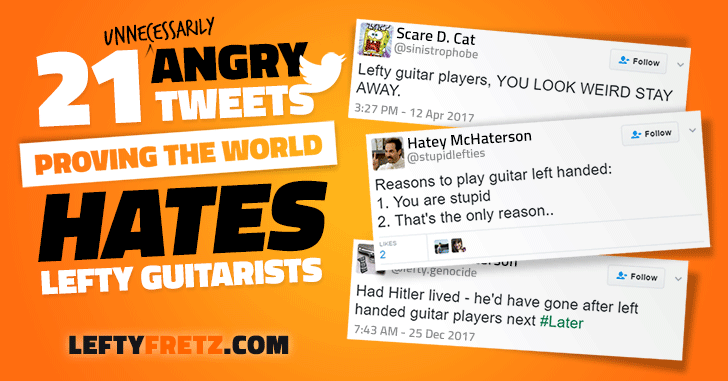 Mean Tweets About Left Handed Guitarists